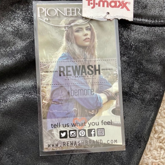 REWASH Faux leather pants/leggings NWT - Picture 3 of 7